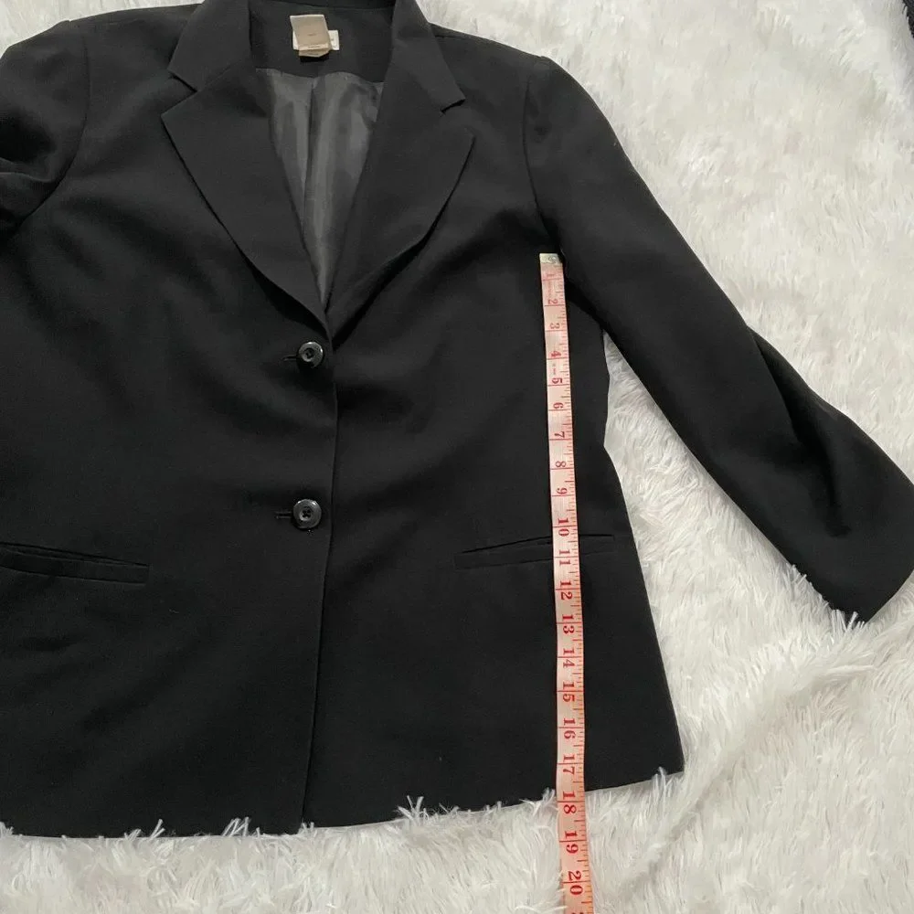 Women Liz Baker Oversized Fit Business Minimalist Blazer in Black Size 16 - Picture 3 of 8